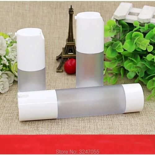 30pcs/lot 15ML 30ML 50ML Empty Elegant Lotion Refillable Airless Bottle, High-end Frosted DIY Plastic Emulsion Storage Container