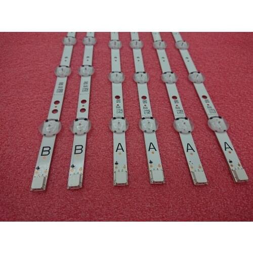 6pcs/set LED backlight strip for Toshiba 49U5863DB 49U6763DA 49U6763DB 49U5766DB LED49292UHDFVP LT49K880 LT-49C870A LT-49C862