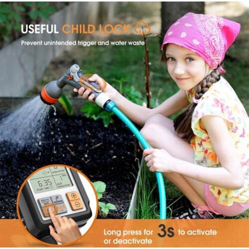 Automatic Timer Waterproof LCD Screen Digital Programmable For Garden Meadow Irrigation System Electronic 1 or 2 water outlet