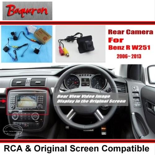 Car Rear View Camera / Back Up Reverse Camera For Mercedes Benz R W251 2006~2013 / RCA & Original Screen Compatible