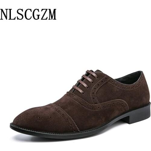 Business Suit Brogue Shoes Men Coiffeur Formal Shoes Men Italian Office 2021 Dress Shoes Mens Fashion Wedding Dress Zapatillas