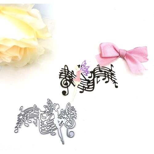 Julyarts Music Elves Scrapbooking Cutting Dies Crafts Stencil Metal Dies for Scrapbooking Card Decoration Making