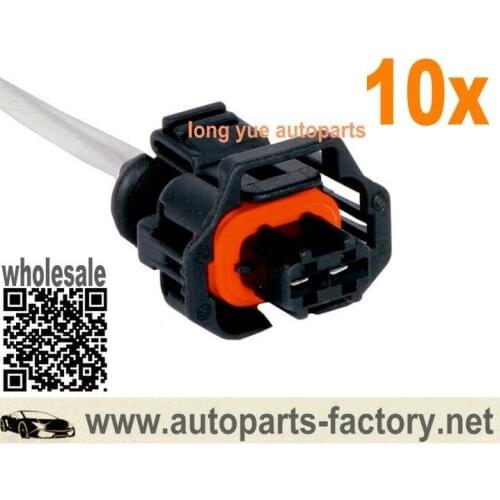 Longyue 10pcs Connector Pigtail Fits Engine Crankshaft/Engine Crankshaft Position Sensor