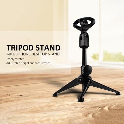 Microphone Tripod Computer Telescopic Stand Tripod Lifting Desktop Live Broadcast Stand Lazy Metal Stand