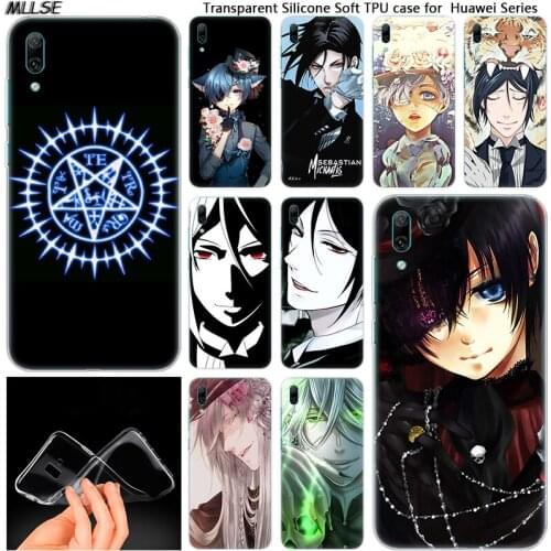 Anime Black Butler Kuroshitsuji Soft Silicone Case for Huawei Mate 10 20 Lite Pro Enjoy 8 9E Y6 Pro Y5 2017 Y7 Pro Y9 2019 2018