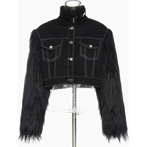 NINA ELIZA Womens Denim Jackets