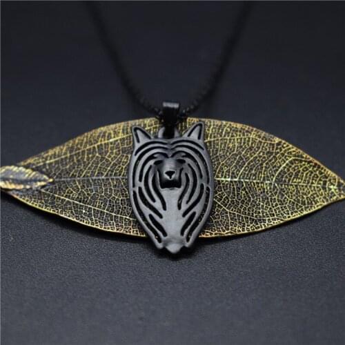 4 Colors New Chinese Crested Charm Necklace Trendy Metal Dog Jewellery Chinese Crested Pendant Necklace Women