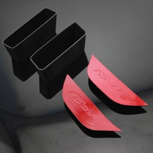 Foal Burning 2Pcs/Set Car ABS Armrest Container Door Storage Box Handle Boxes Case For Ford Focus 3 4 Mk3 MK4 Accessories