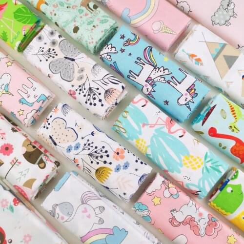 Cartoon Animal Series Cotton Fabric Diy Handmade Sewing Craft For Baby Dress Home Decor Telas Patchwork Quilting Cloth Tissus