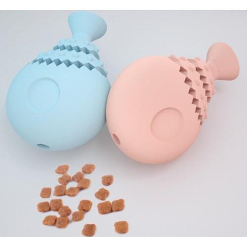 Pet Dog Puppy TPR Fish Bone Shape Anti Bite Molar Teeth Cleaner Stick Chew Toy игрушки для собак