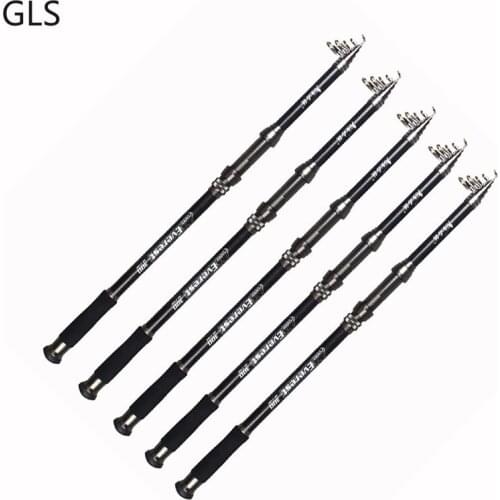 Super power Telescopic Fishing Rod Carbon 2.1m-3.6m Spinning Fishing Rod Travel Hand Fishing Tackle