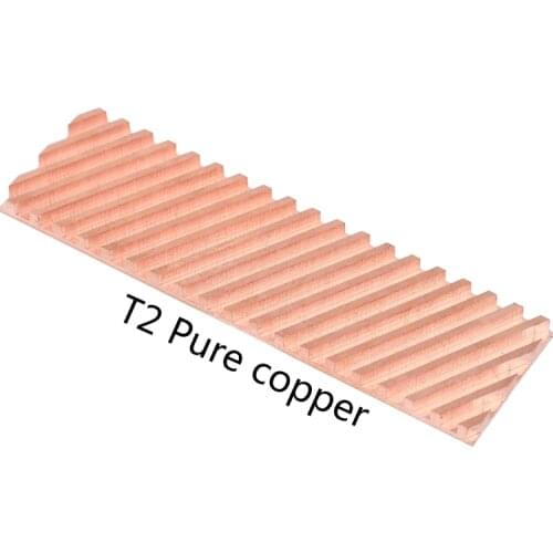 Pure Copper Heatsink Cooler Heat Sink SSD Thermal Pad for M.2 2280 PCI-E NVME N84A