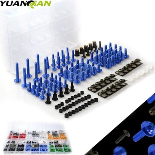 Universal CNC Motorcycle Fairing body work Bolts Fastener Clips Screws For ducati 848 1098 999 748 monster 696 aprilia rs 125
