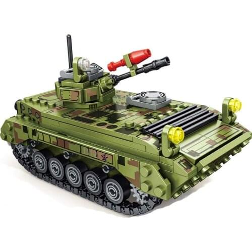 Military Series Tracked infantry fighting vehicle Model DIY Accessories Building Blocks Bricks Boy Toys Gifts