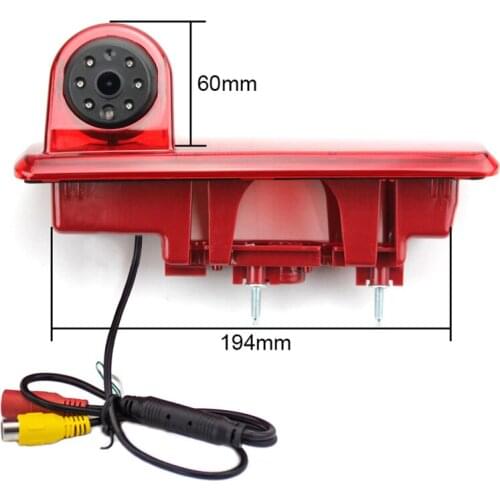 High Definition Waterproof IR Night Vision Rear View Backup Brake Light Camera For Renault Trafic Opel Vivaro