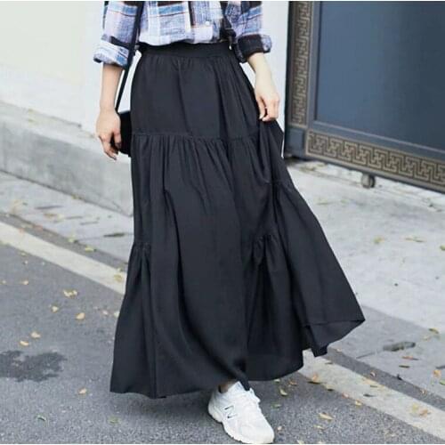 5XL 6XL 7XL brand Spring Autunm women long cotton linen skirt,plus size Korea streetwear maxi skirts white yellow vintage skirts