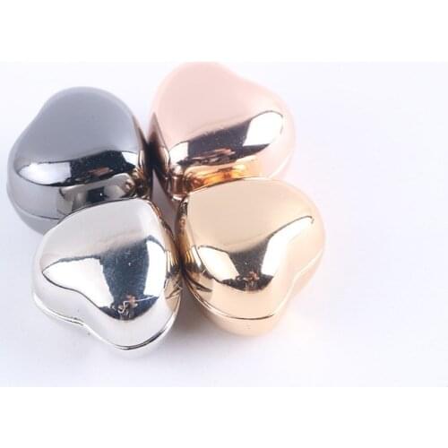 New 1PC Fashion Womens Silk Scarf Round Heart Strong Magnet Buckle Muslim Womens silk Scarf Buckle Shawl Buckle Accessories