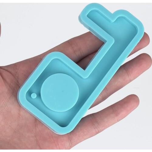 1 Piece Blue Silicone Keychain Mold DIY Door Hook Mold Keychain Jewelry Mold 10341350