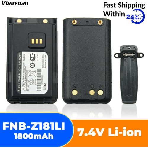 1800mAh Li-ion Replacement Battery Extender for Vertex EVX-C31, VZ-30, VZ-30-D0-5, VZ-30-G6-4 Walkie Talkie