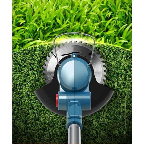 21v5c Portable Electric Grass Trimmer Handheld Lawn Mower Agricultural Household Cordless Weeder Garden Pruning Tool Battery EU