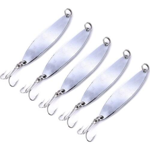 5PCS Metal Spoon Lures 5cm 7g Spinner Fishing Lures Bass Hard Bait Pesca Fishing Tackle