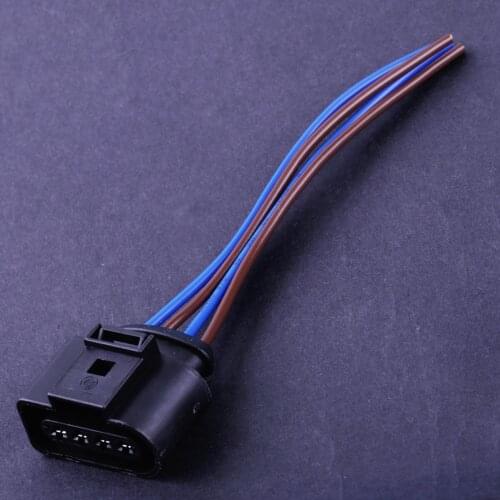 DWCX Car 4 pin Ignition Coil Connector Repair Plug 1J0973724 fit for Audi A3 A4 A6 VW Golf Jetta Passat Touareg Eos CC Beetle