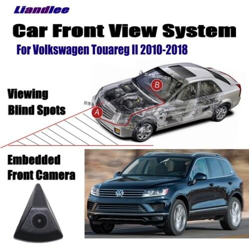 Car Front LOGO Grill Camera For Volkswagen VW Touareg II 2010-2018 12 15 Not Reverse Rearview Parking CAM Wide Angle
