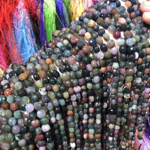 Natural Stone Beads Section Circular High Quality Punch Loose Beads For Jewelry Making DIY Necklace Bracelet Earrings Accessory