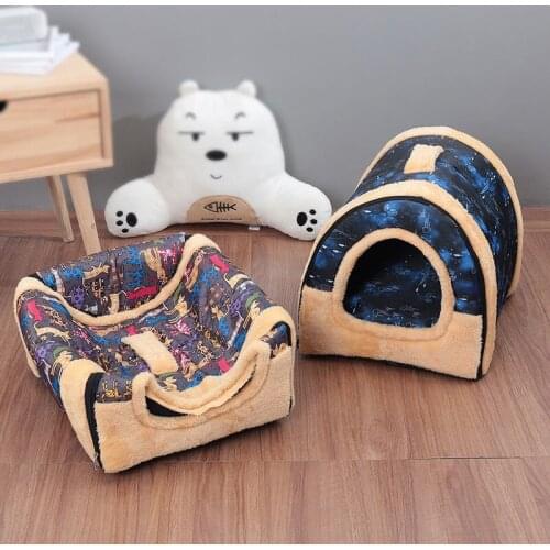Dog House Cat House Type One House Dual-use Four-season Universal Removable And Washable Teddy Small Dogs Winter Warmth