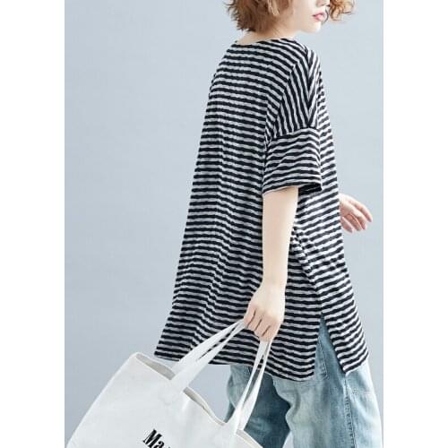 Oversized loose cotton women t-shirts 2020 summer new casual all match v-neck female pulls tops tees top quality