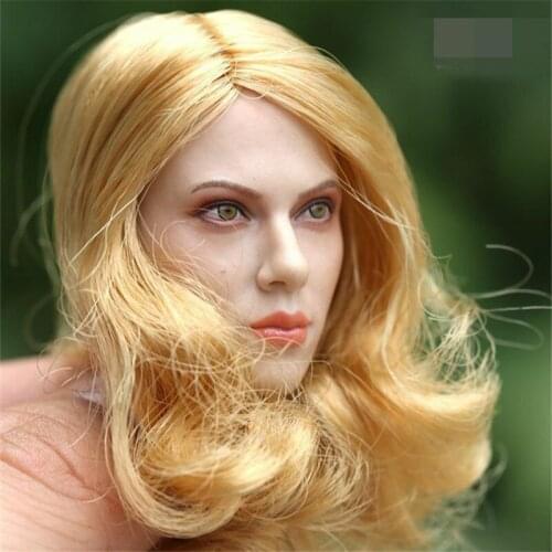1/6 Scale GAC TOYS Scarlett Johansson Head Sculpt Carving Model Female Blond Fit For 12" Female Figure Body Toys COllection Gift