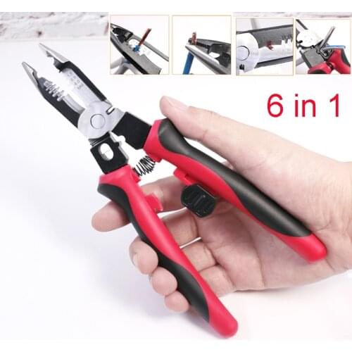 9 Inch Multifunction Wire Stripper Cutter Electrician Professional Pliers Wire Cable Cutter Stripper Crimper