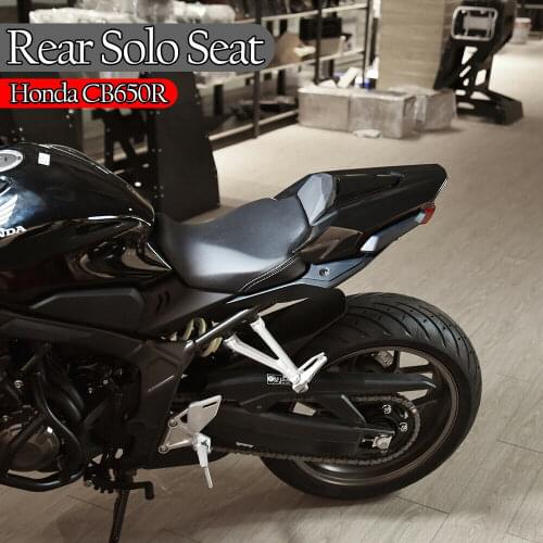 Motorcycle Pillion Solo Rear Seat Cowl Fairing with Rubber Pad Tail Cover for Honda CB650R 2019 2020 2021 CBR650R Accessories