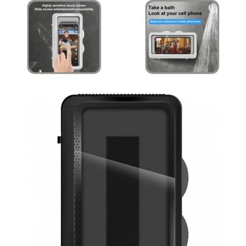 Reliable Useful Wall Mounted Phone Storage Box Shower Accessories Mobile Phone Bracket Universal for Living Room