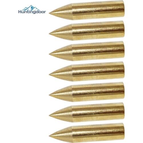 6PCS Coppering Basic Exercise Arrowheads Shooting Broadhead Arrow Head Tips Points Beginner for Wood/Bamboo Arrow Traditional