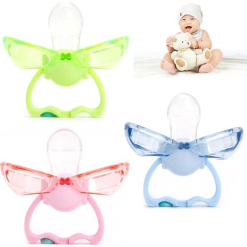 New Infant Baby Safety Pacifier Silicone Soother Newborn Orthodontic Nipples Green/Pink/Blue