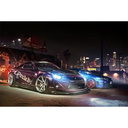 Nissan Tuning GTR Supercar Racing Game Home Decor Posters Canvas Printed Wall Art Painting Room Decoration