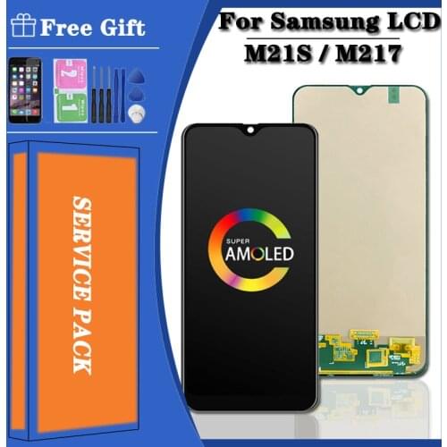 New Original For Samsung Galaxy M21S LCD M217 M217F SM-M217F LCD Display Touch Screen Digitizer Assembly+ServicePack