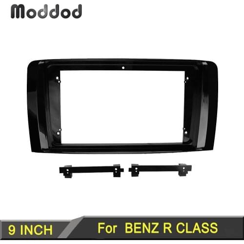Fascias for BENZ R CLASS 2004-2011 9 inch Screen Car Radio Frame Dashboard Installation Trim kit Stereo Panel Player Bezel