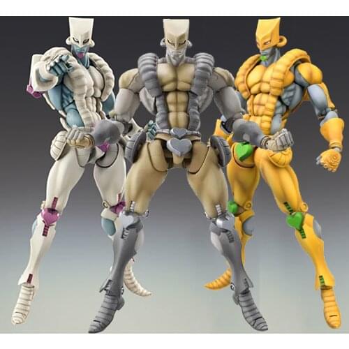 Original Medicos Super Action Statue JoJos Bizarre DIO stand-in The World Action Figures 18cm