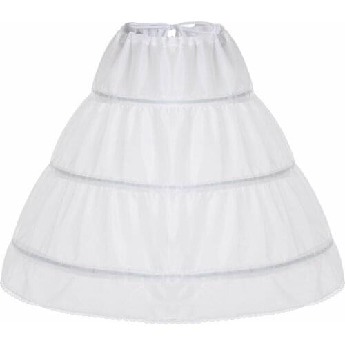 Distinctive Design Mädchen Reifrock Unterrock für Abendkleid Blumenmädchenkleid Hochzeit Petticoat