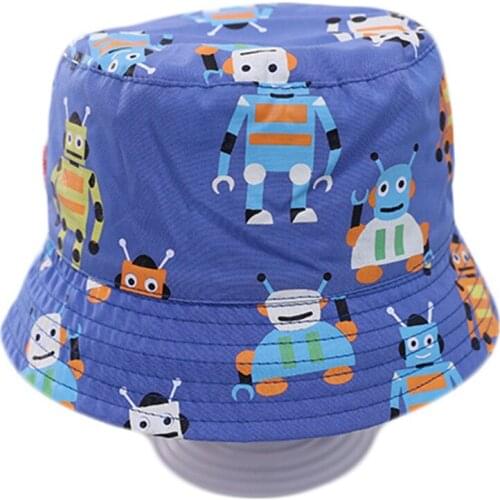 2021 New Boys Girls Cartoon Hat Cotton Kids Fisherman Hat Baby Bucket Sun Hats Children Summer Panama Breathable Cap Accessories