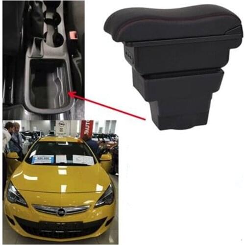 For Opel Astra gtc Armrest box central Store content Astra armrest box with cup holder ashtray with USB interface 2012