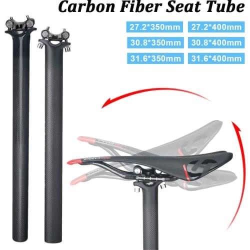 Full 3k Carbon Bicycle Seatpost Fiber Superlight Titanium MTB Road Bike Cycling Seat Post Parts 27.2/30.8/31.6 x 350/400 MM