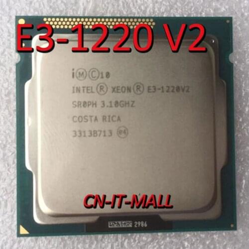 Intel Xeon E3-1220 V2 CPU 3.6GHz 8M 4 Core 8 Threads LGA1155 Processor