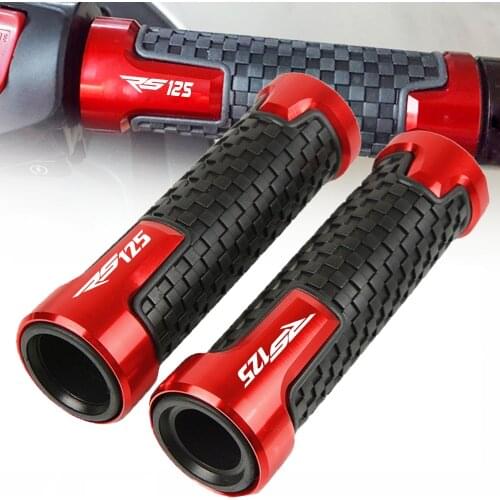 For Aprilia RS125 RS 125 1996-2005 2004 2003 7/8 22mm Motorcycle Hand Grips Accessories Handle Bar Handlebar Hand Grip With Logo