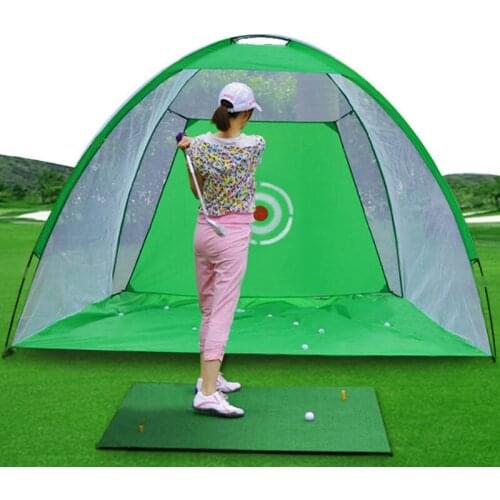 Golf Practice Net Tent Golf Hitting Cage Garden Grassland Practice Tent Rete Da Golf Training Equipment Mesh Mat Outdoor Swing