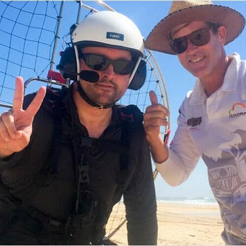 Paramotor helmet with headset suit for almost all brands Walkie talkie 5pin quick connector powered paragliding good quality