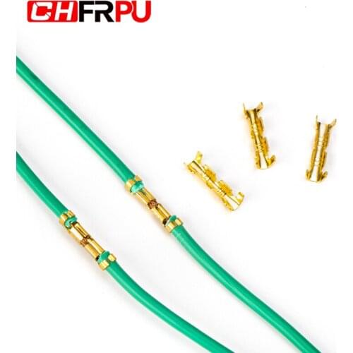 25/50/100PCS U-shaped small teeth fascia Butt terminal Quick connect plug-in Wire connector 0.5-1.5mm2