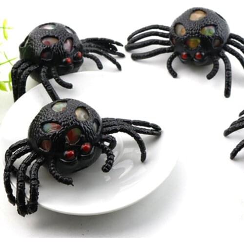 1Pcs funny animal toys Spider model Creative Tricky Simulation Toys Hand pinch relax and vent ball Toys for Children Kids